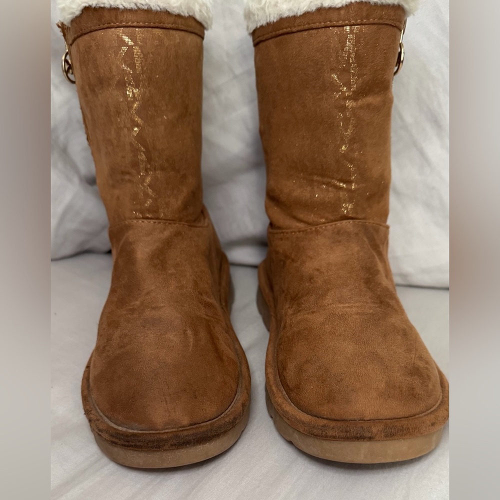 MICHAEL KORS BIG KIDS Brown Suede Boots